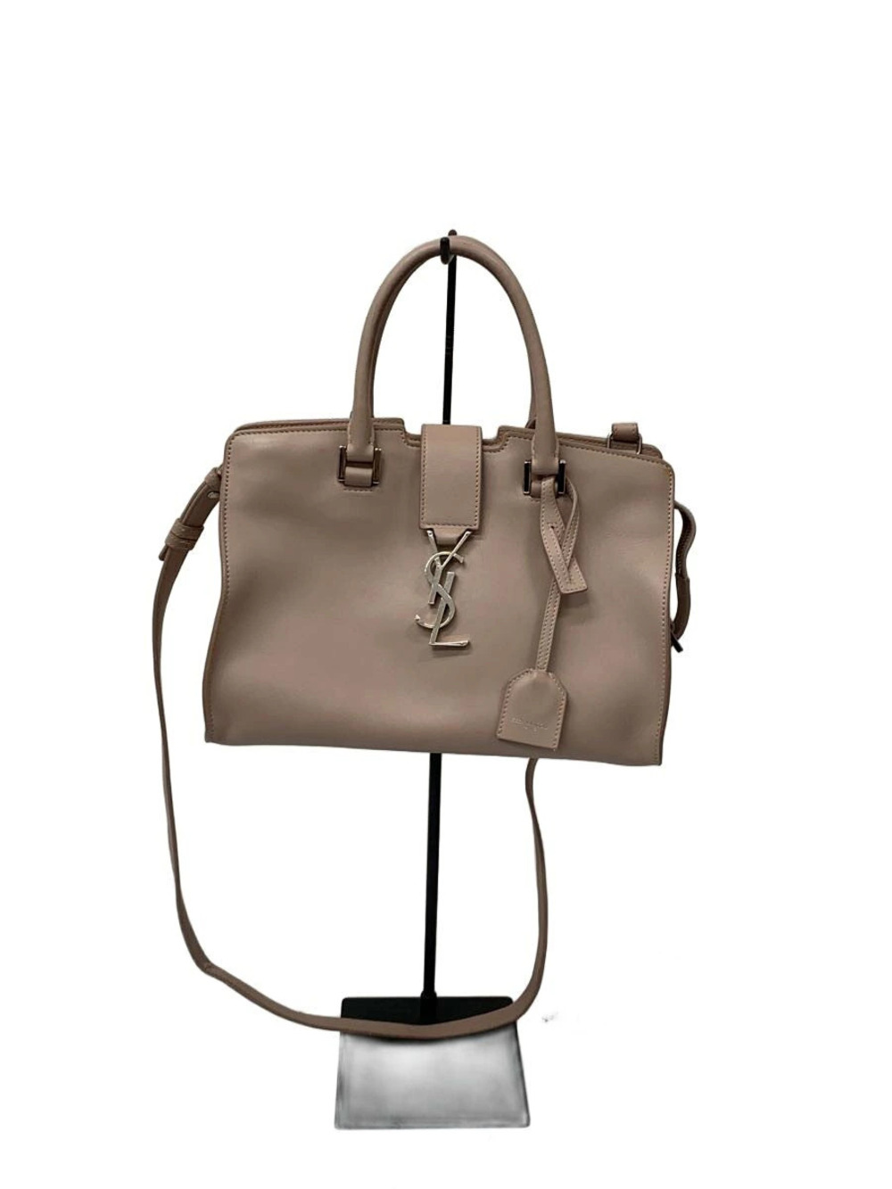 Saint Laurent Baby Monogram Cabas bag taupe Leather Pink